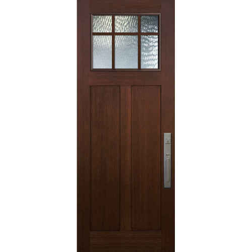 FiberCraft | Mahogany Craftsman 6 Lite Marginal SDL | 8' Tall - MMC83000-SDL6M