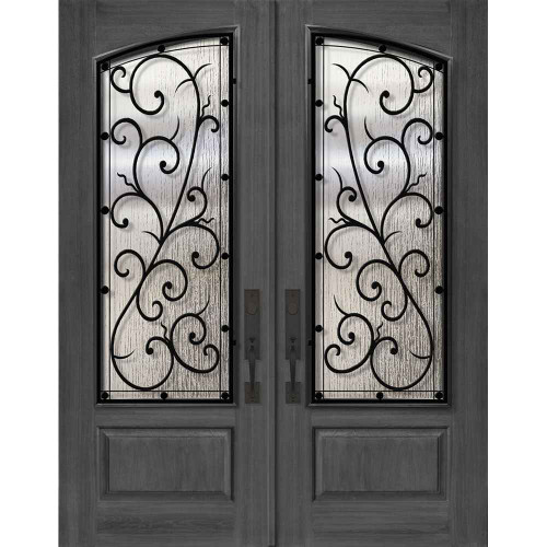 FiberCraft | Square Top Arch Lite Double Bellagio WI Grille | 8' Tall - MCR93000WB