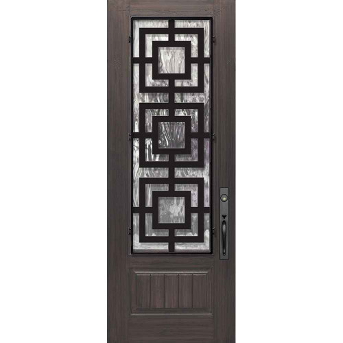 FiberCraft | 3/4 Lite Moderna Steele Grille | 8' Tall - MCR18WMO