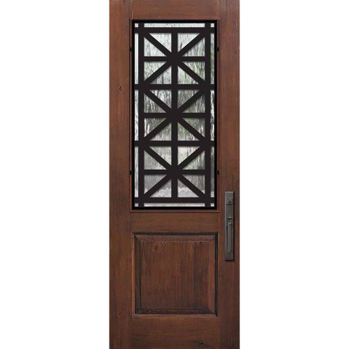 FiberCraft | 2/3 Lite Contempo Steele Grille | 8' Tall - MKR17WCO