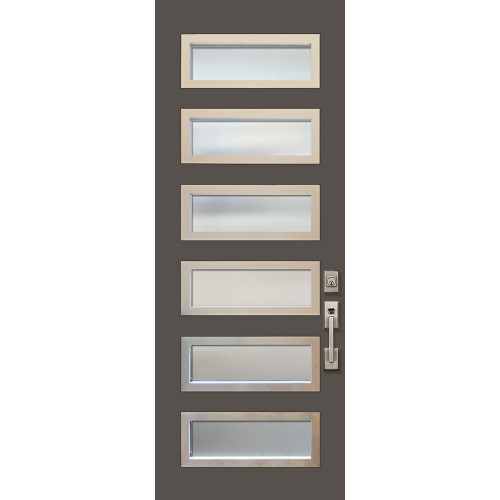 FiberCraft | Beverly 6 Lite Contemporary with Aluminum Frame | 8' Tall - MSDALBV3080