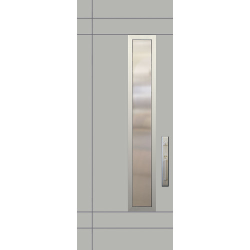 FiberCraft | Santa Barbara 1 Lite Contemporary with Aluminum Frame | 8' Tall - MSDSBAL3080