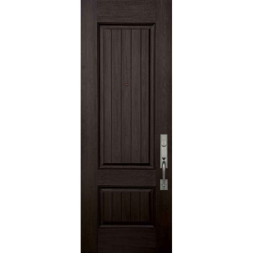 FiberCraft | 2 Panel Square V-Grooved Mahogany | 8' Tall - SBM30802PV