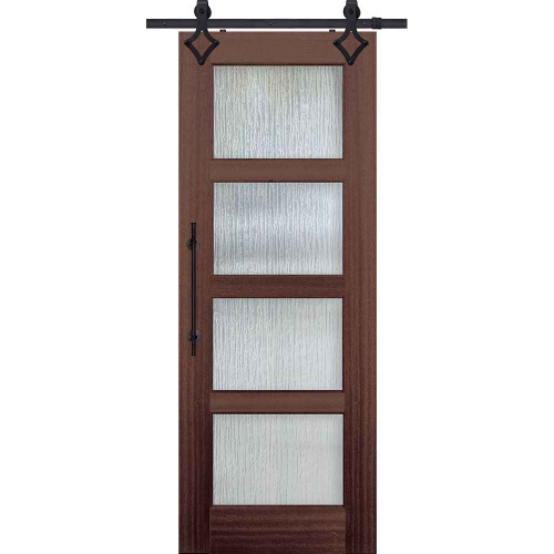 BarnCraft | 4 Lite Continental TDL Door | 8' Tall - DD82614LTU