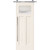 BarnCraft | Craftsman 1 Lite MDF & Glass Sliding Door | - BDMDF2868CR1LT