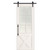 BarnCraft | 6 Lite X Panel MDF & Glass Sliding Door | - BDMDF2868F6LTX