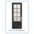 ValueSeries | 3/4 Lite 8 Lite Flush Glazed Shaker Wide View | 8'0 Tall
