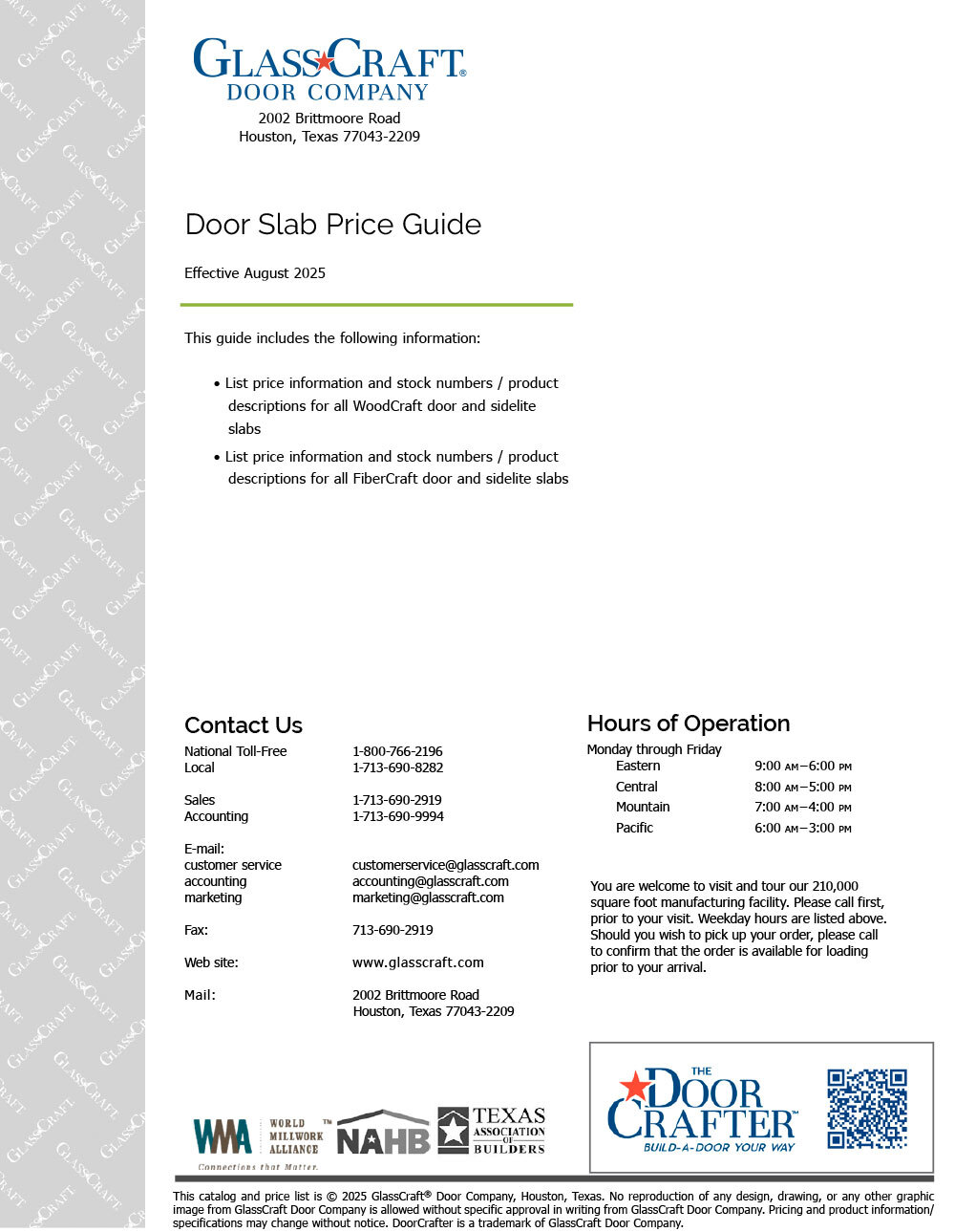 Door Slab Price Guide