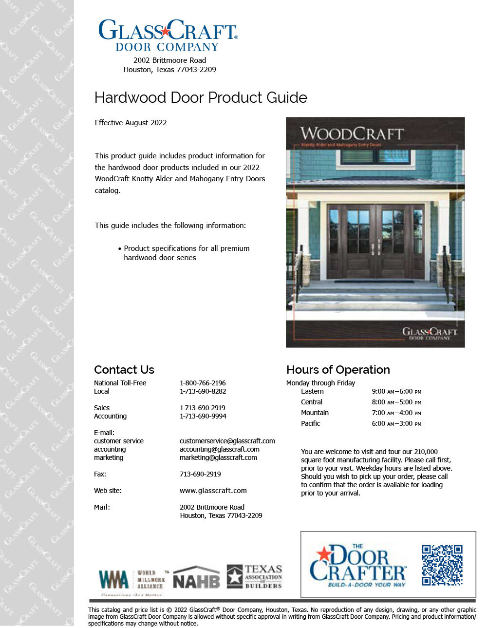Hardwood Door Product Guide