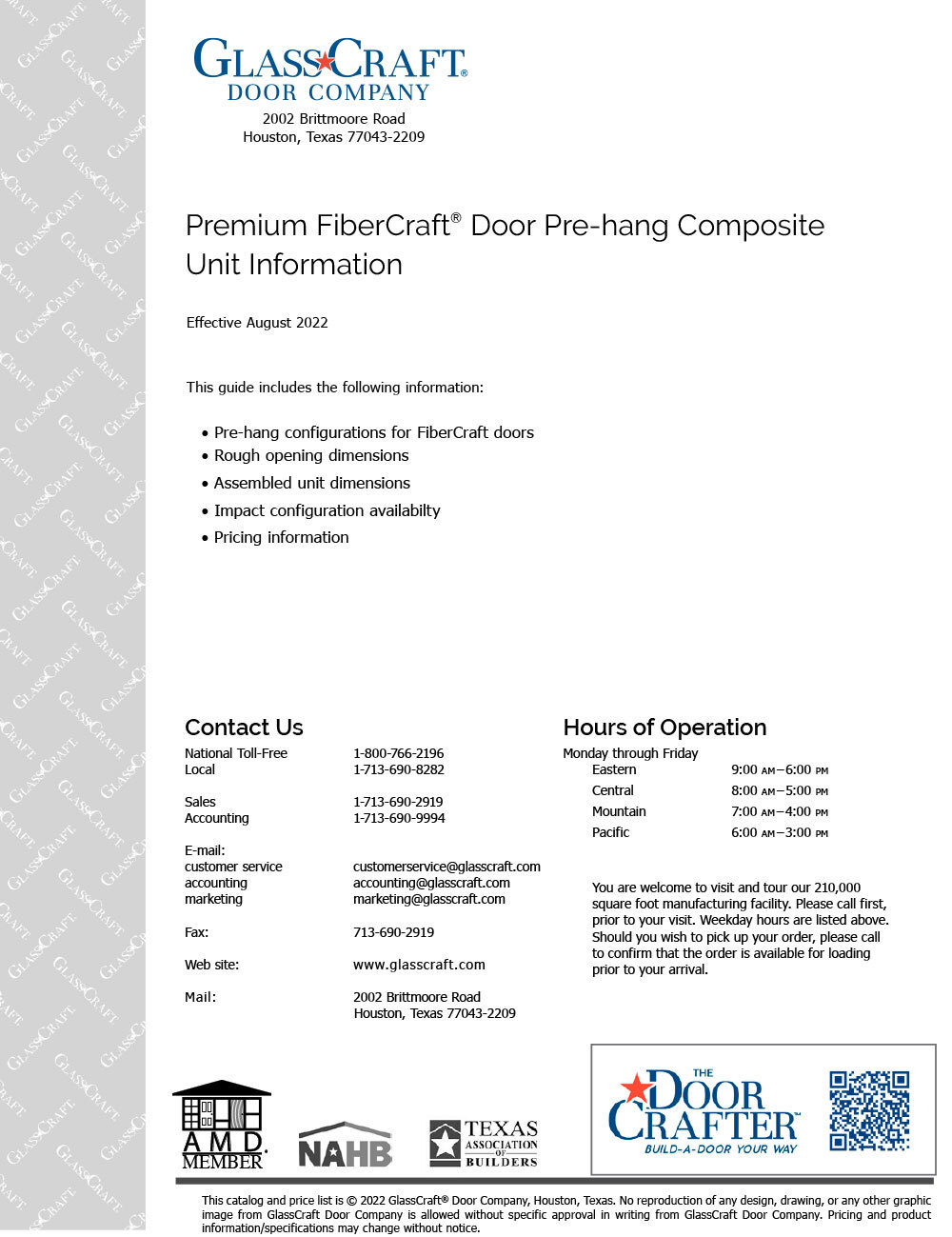 Premium FiberCraft Door Pre-hanging & Composite Jamb Kits