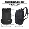 Monterey Backpack Dimensions