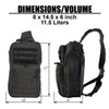 Large Rover Sling Pack Dimensions