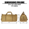 Trooper Duffel Bag Dimensions
