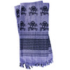 70-28 Tactical Shemagh - Skull w/Crossbones - Purple/Black