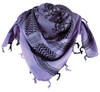 70-28 Tactical Shemagh - Skull w/Crossbones - Purple/Black