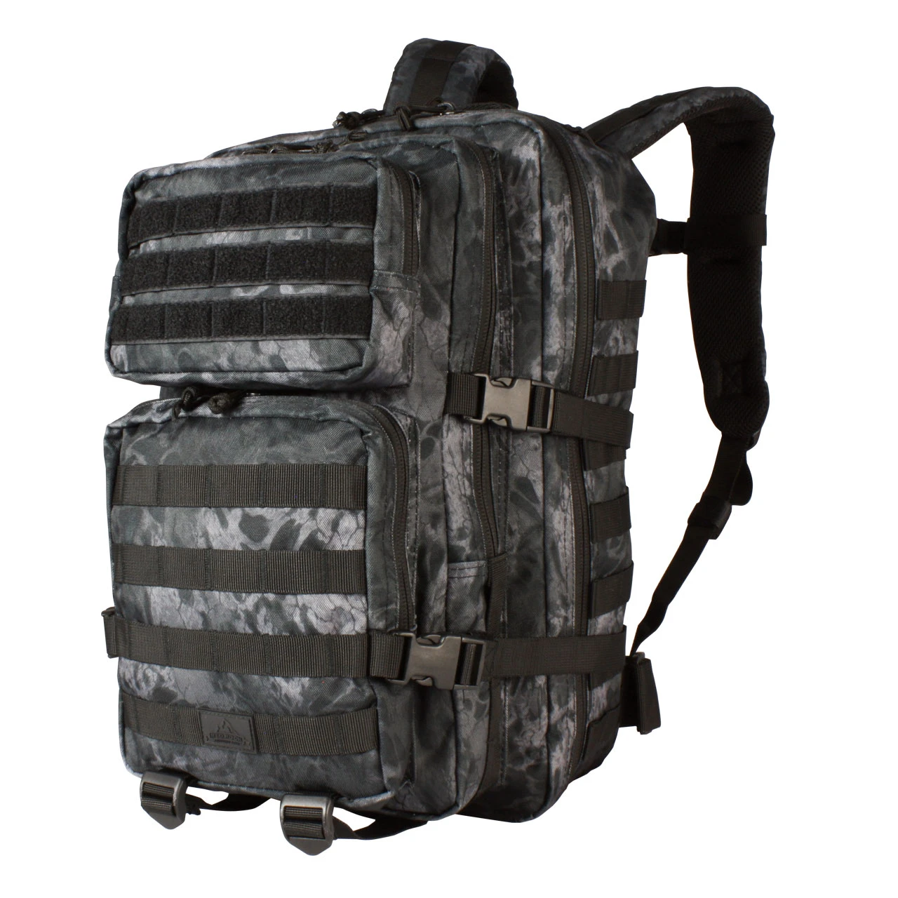 Large Assault Pack - PRYM1 Black Out Camo - Front Lft