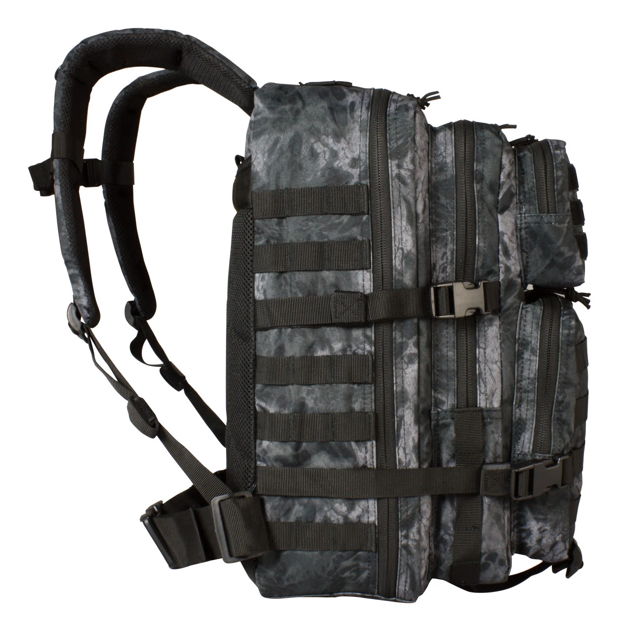 Large Assault Pack - PRYM1 Black Out Camo - Side