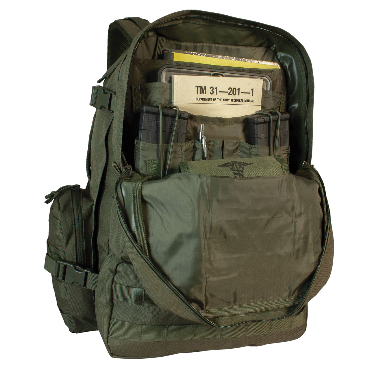 Diplomat Backpack - Olive Drab - Inside Main