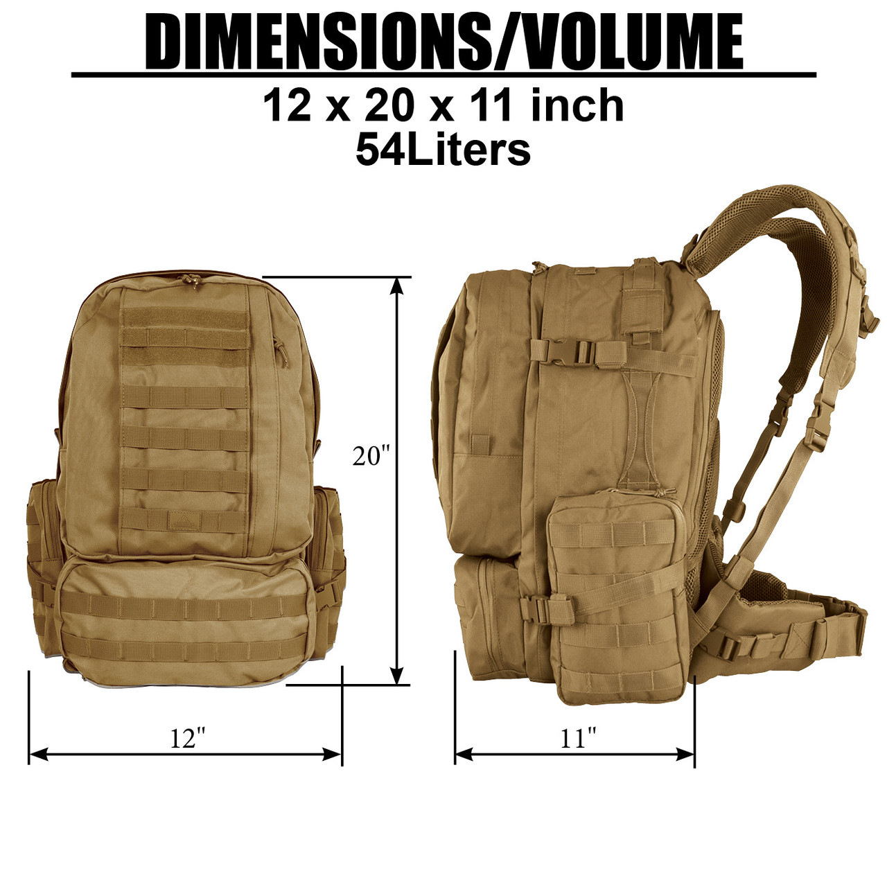 Diplomat Backpack - Large Tactical Pack - Red Rock Outdoor Gear