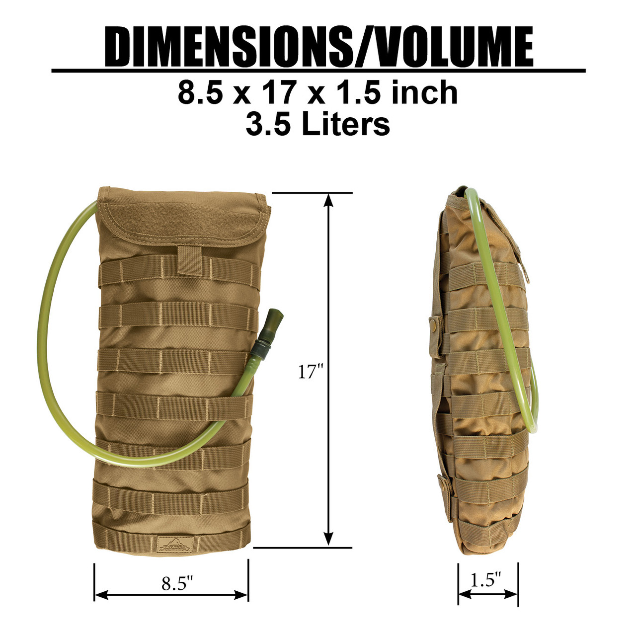MOLLE Hydration Dimensions