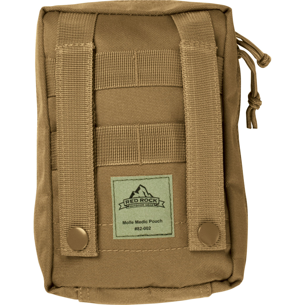 Large MOLLE Medic Pouch - Coyote - Back