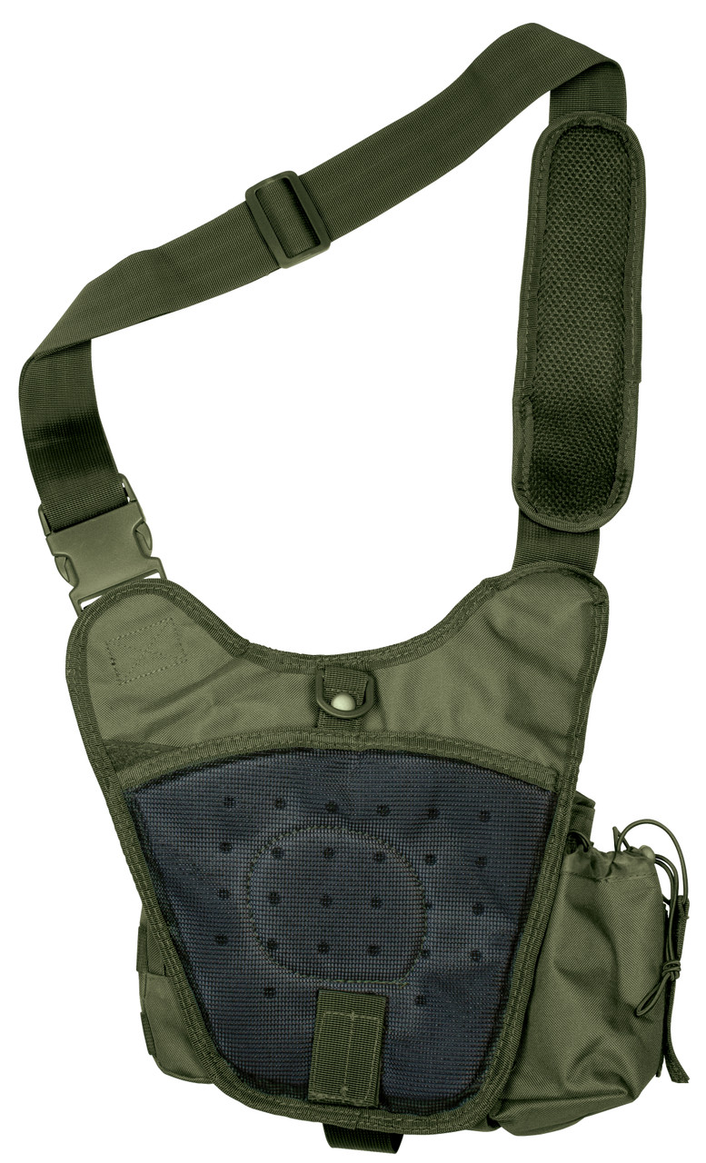 Hipster Sling Bag - Olive Drab - Back