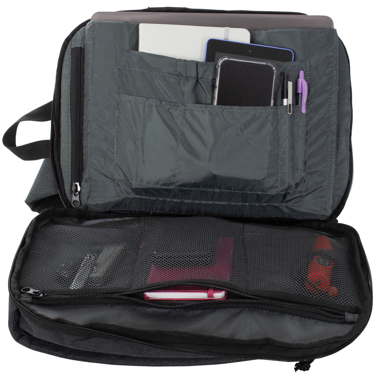 Sonoma Sling Pack - Inside - Charcoal Gray