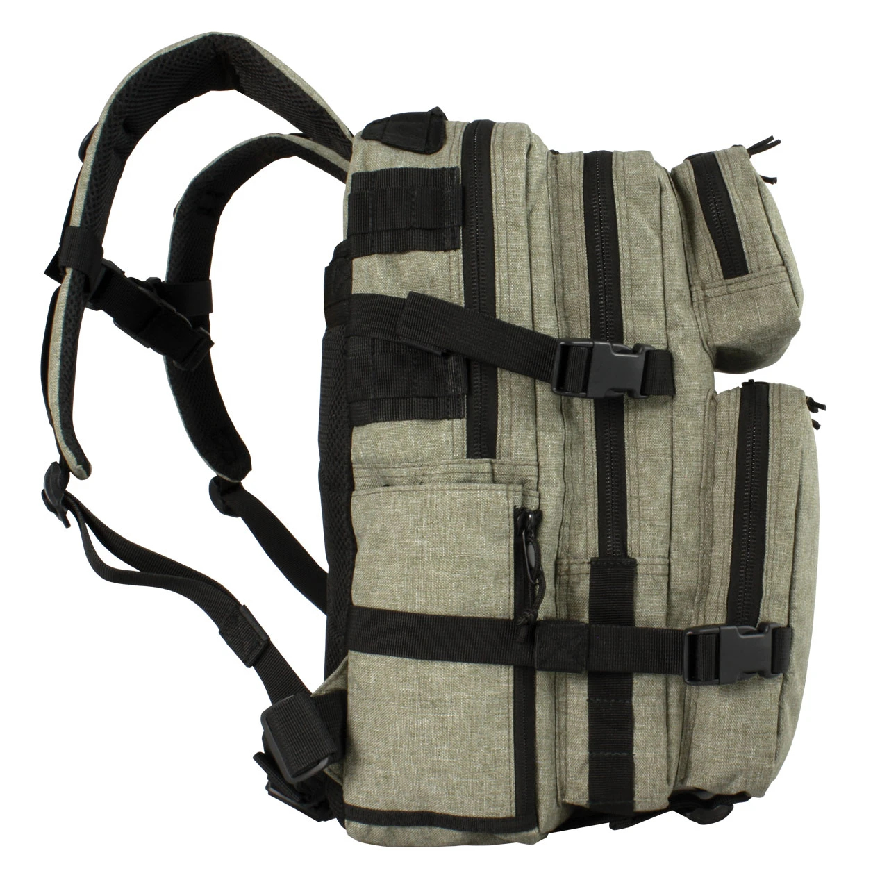 Urban Assault Pack Front -  Sand - Side