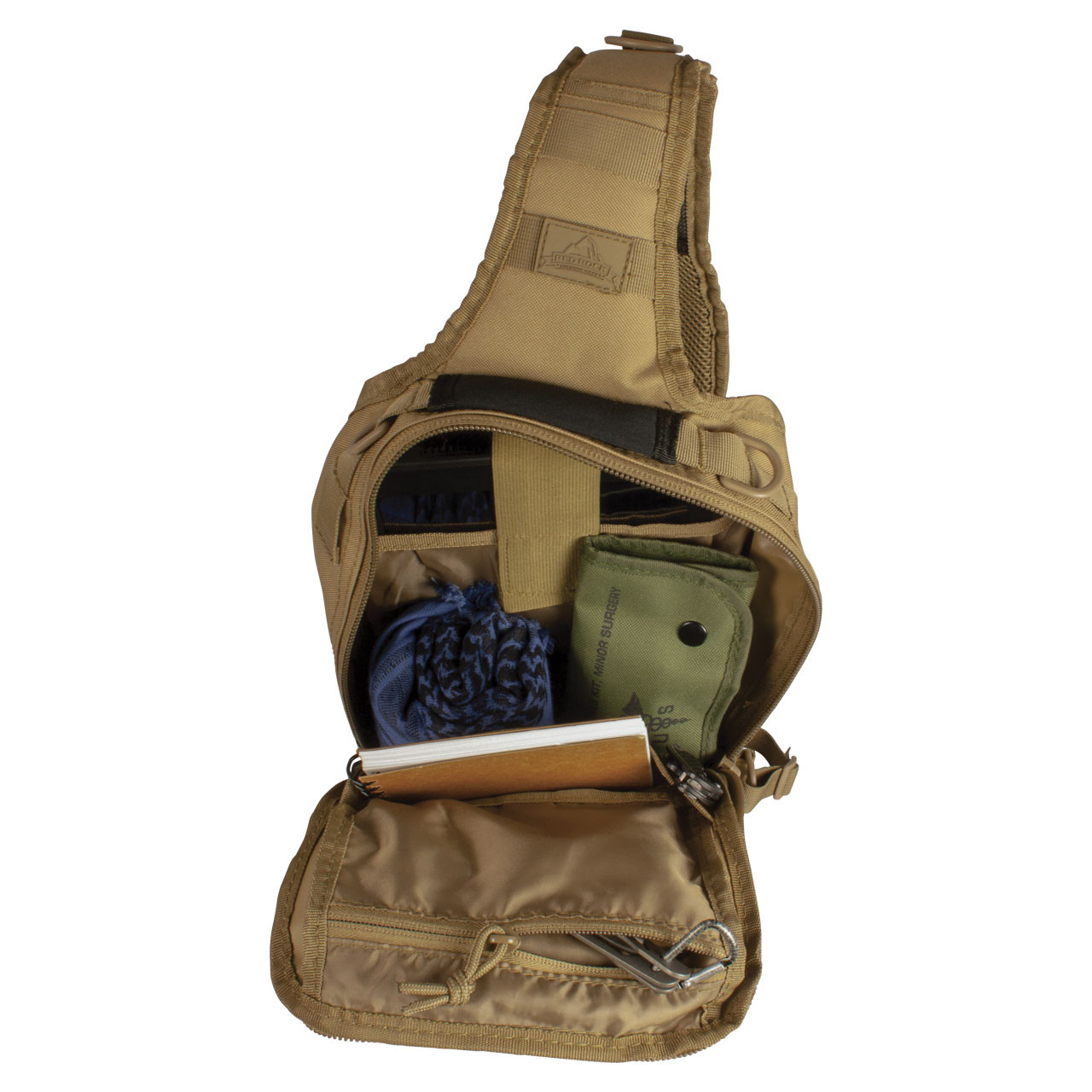 Large Rover Sling Pack - Inside Main Compartment - Coyote