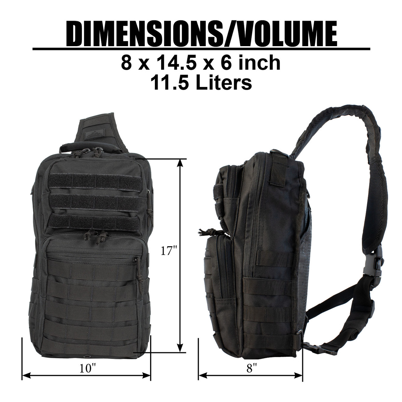 Large Rover Sling Pack Dimensions