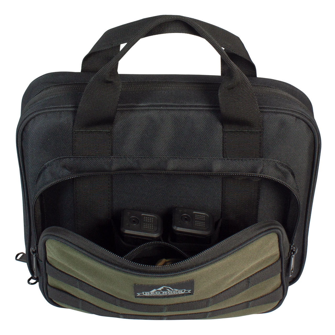 Deluxe Double Pistol Case - Black/OD
