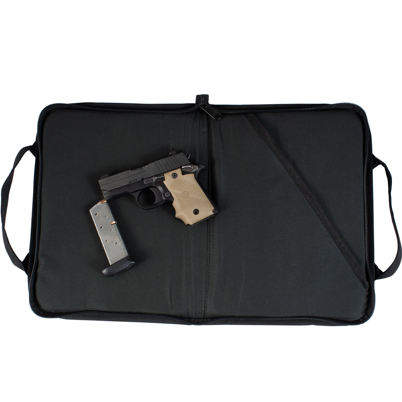 Single Pistol Case  - Inside - Black