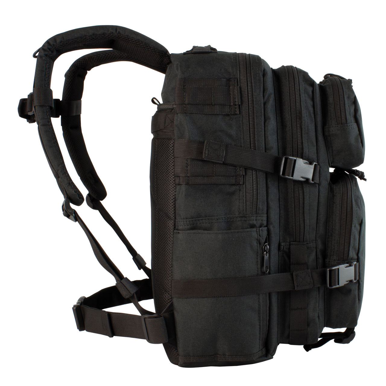 Large Urban Assault Pack - Black - Side