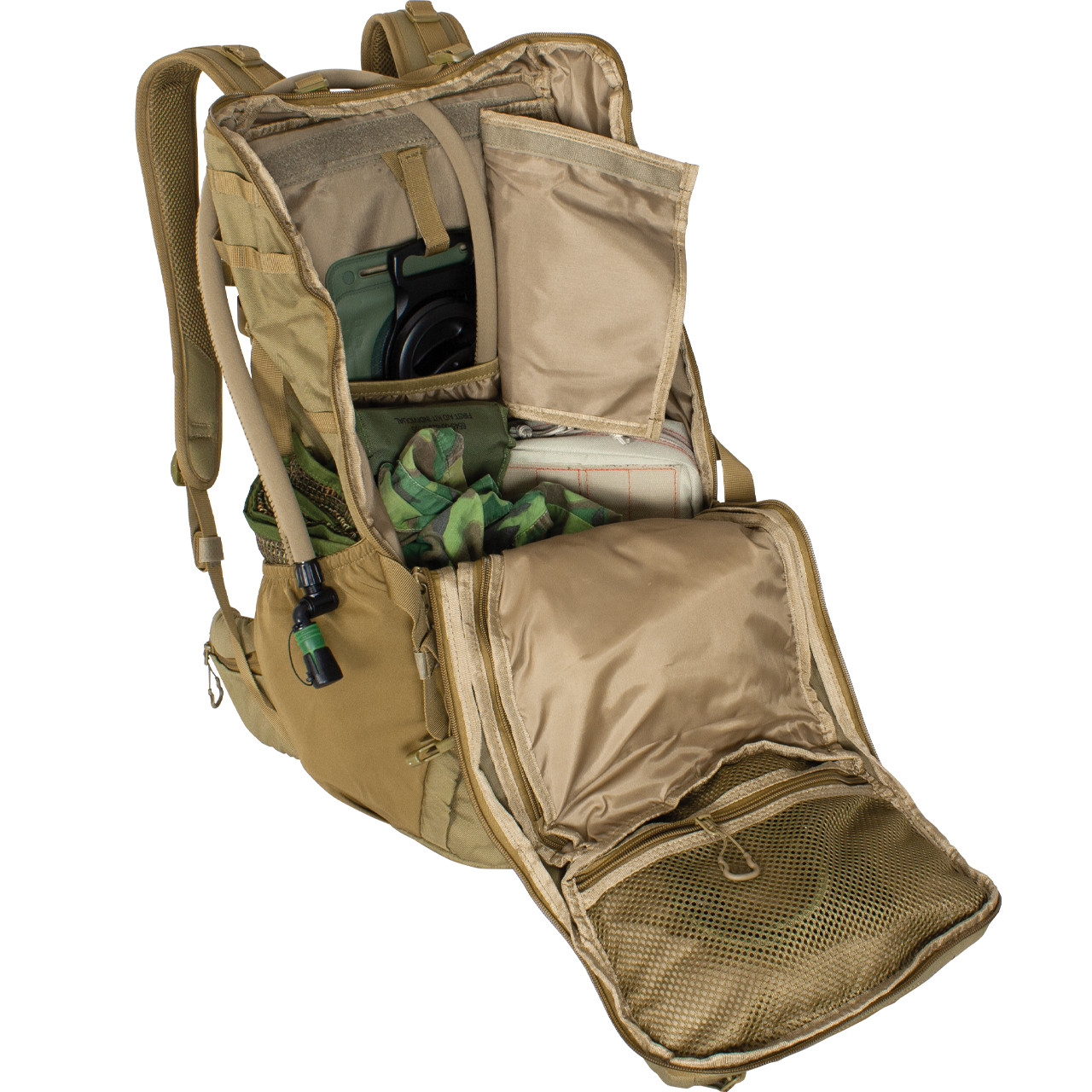 FHIOR - 40 Liter Tactical Pack - Coyote - Inside
