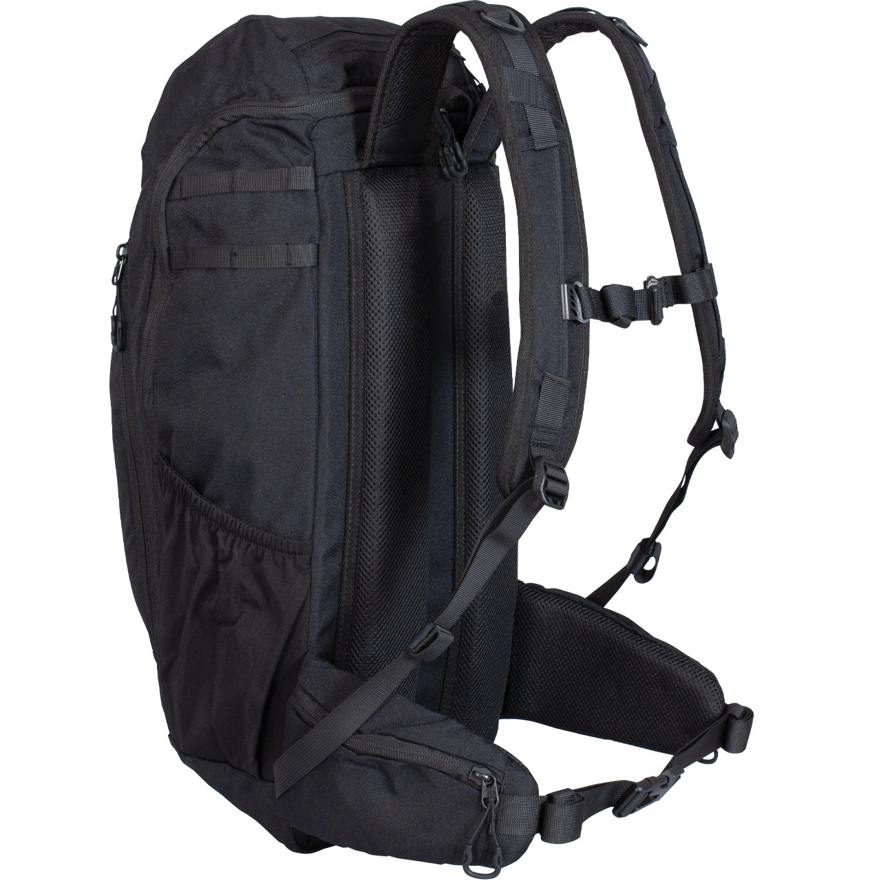 Fhior Hawk Tactical Backpack - Black Back Left