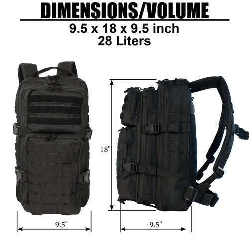 Assault Pack Dimensions