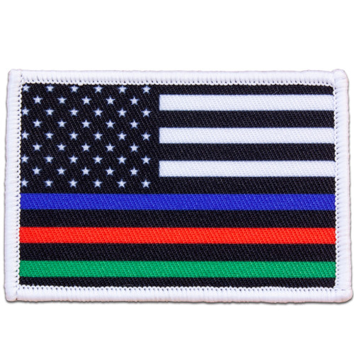 American Flag Iron On Patch - Military Police Regimental Association