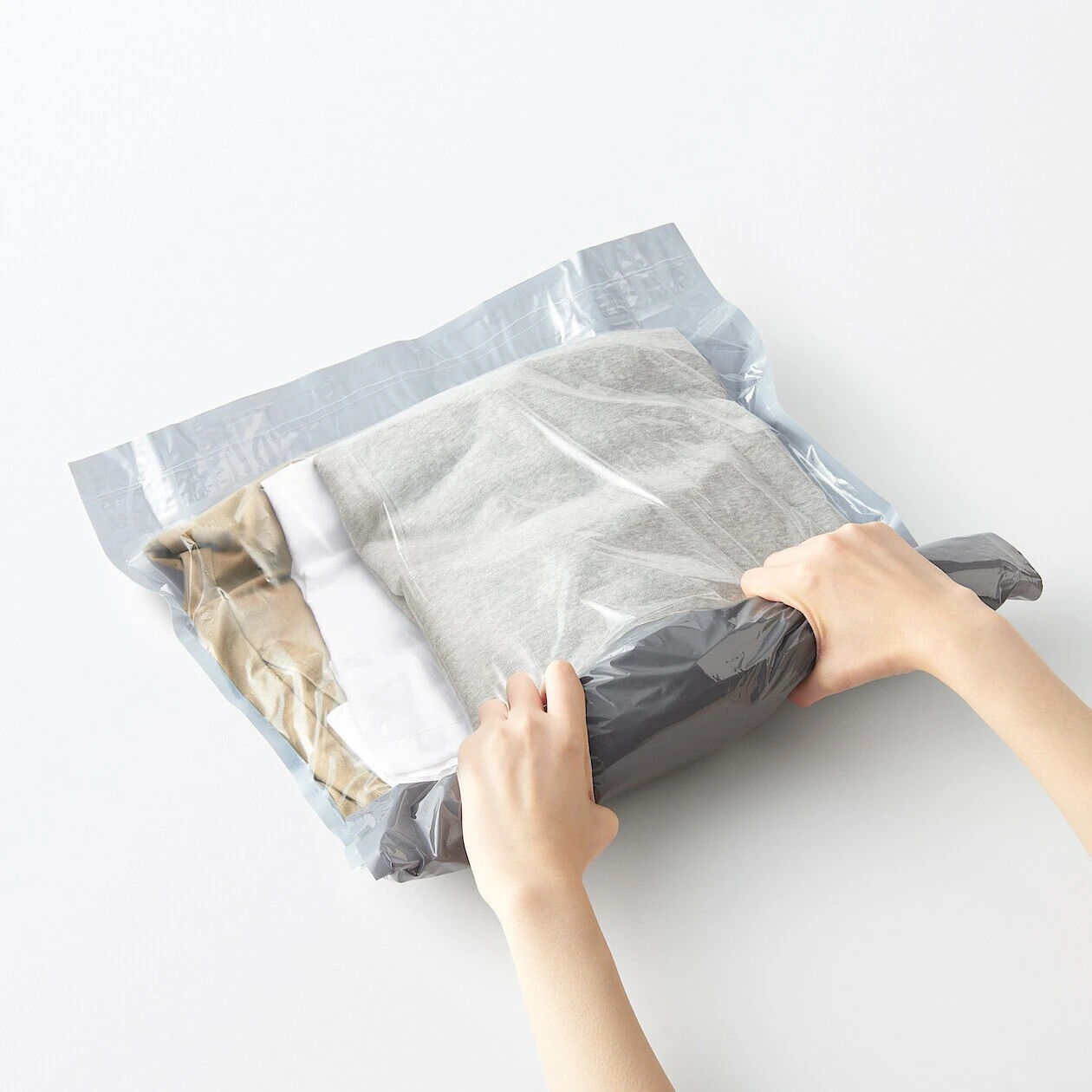 PE‐Kompressionsbeutel für Kleidung, groß, 2er‐Pack