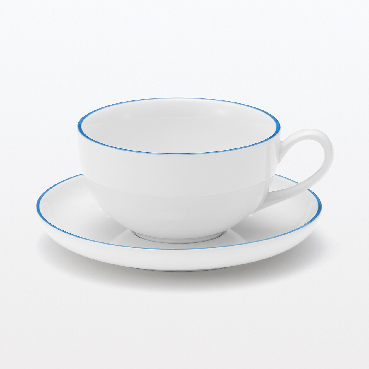 Alltagsgeschirr Teetasse - Blauer Streifen, 250 ml