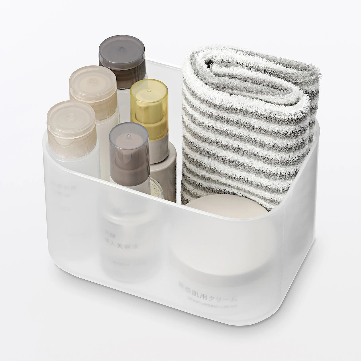 Kosmetik-Aufbewahrungsbox – Transparent – 15 x 11 x 8,6 cm