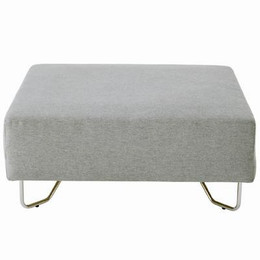 Sofakombi Hocker, Hellgrau