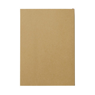 Notizbuch aus Recyclingpapier beige, blanko, 148x104mm.