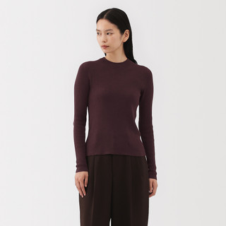 Damenpullover aus gerippter High‐Twist‐Baumwolle