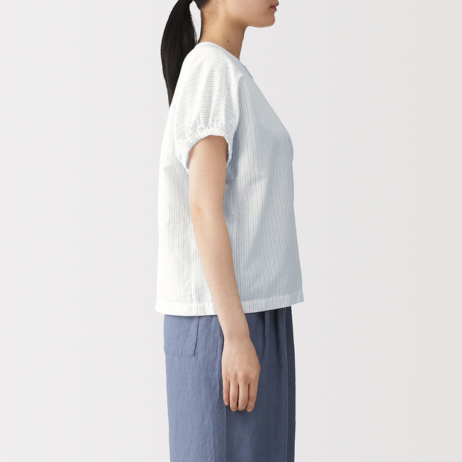 Gebrochen Weiß Gestreift