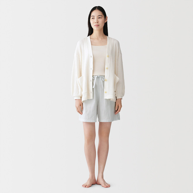 Gebrochen Weiß Gestreift