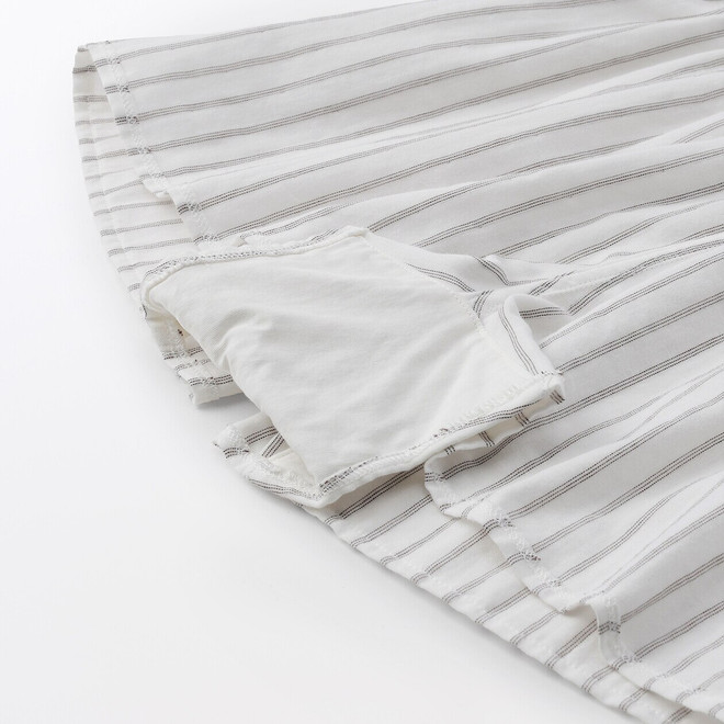 Gebrochen Weiß Gestreift