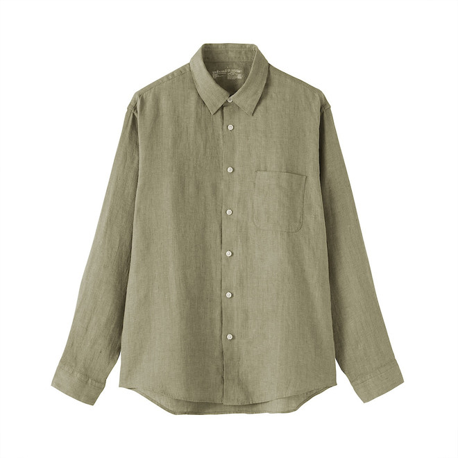 Khaki-Grün Gestreift