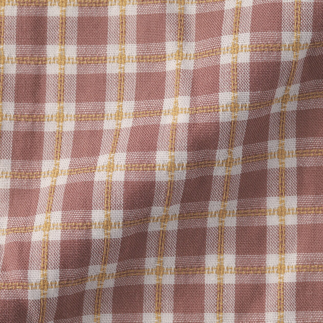 Rauchiges Orange Kariert