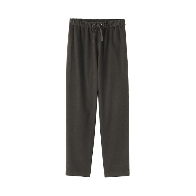 Damenhose aus Stretch-Flanell mit schmal zulaufendem Bein