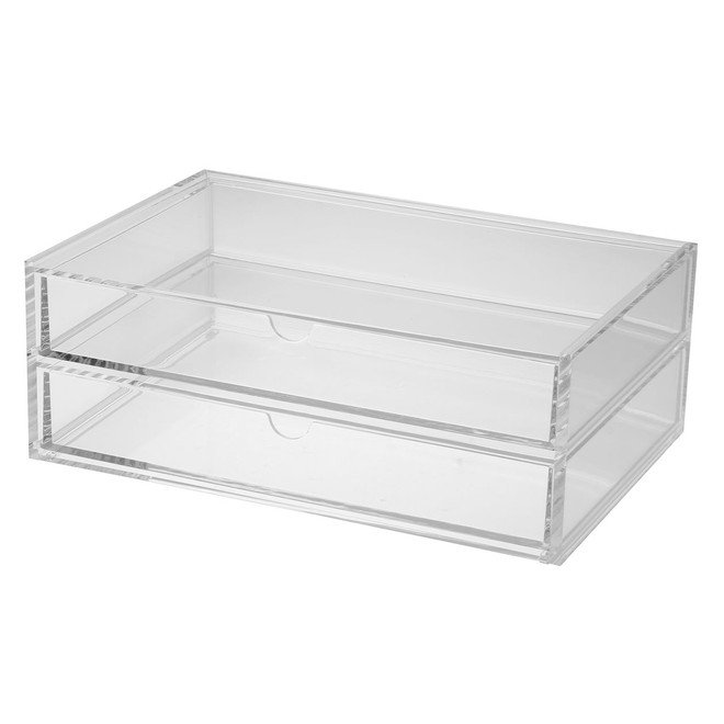 Acrylbox mit zwei Schubladen, L